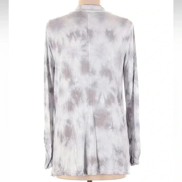 Torrid Grey Tie Dye Super Soft Boyfriend Cardigan Open Front Size 00 M Medium - Picture 3 of 6